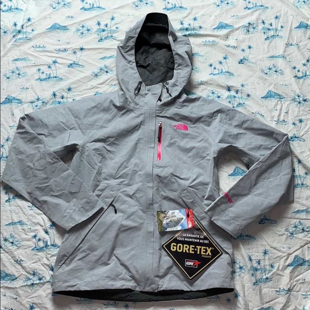 The North Face Womens Dryzzle Jacket Gray GORE TEX